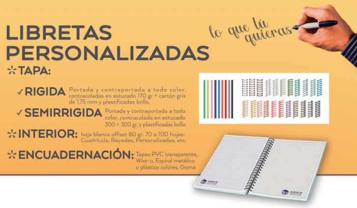 88-LIBRETAS PERSONALIZADAS D 88-LIBRETAS PERSONALIZADAS D